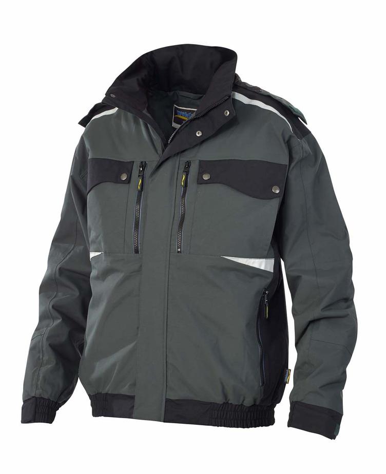 °°PILOTEN JACKE 8649 GRAU/SCHWARZ