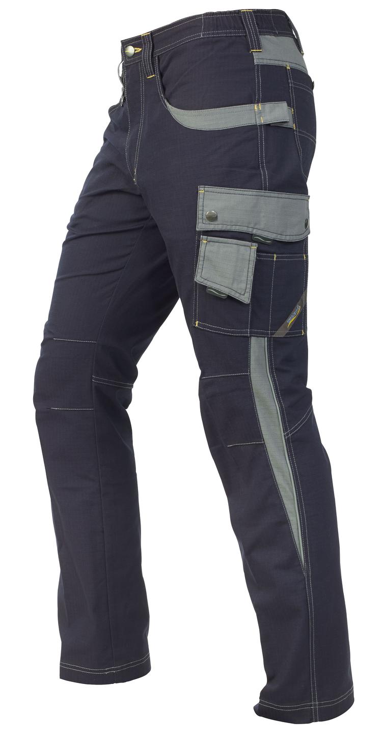 °°Hr.Arbeitshose Ripstop 1602 marine/grau