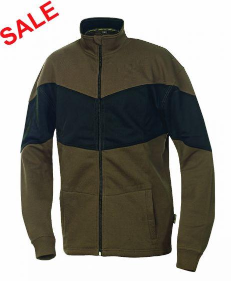 °ZIP-SWEATJACKE 1487 BRAUN/SCHWARZ
