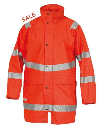 °REGENJACKE ISO20471/EN343 9362 ROT