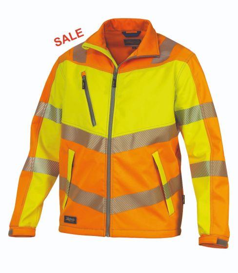 °HR. SOFTSHELL ISO20471 9632 ORANGE/GELB